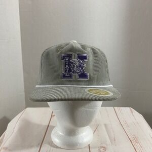 Homefield Kansas State Wildcats Corduroy Snapback Hat Gray Rope Flat Bill Cap